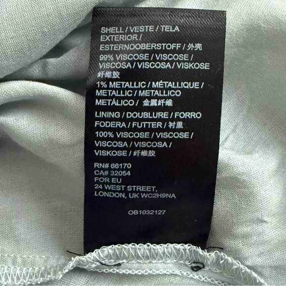 Anthropologie Kira Off-The-Shoulder Peasant Boho Dress Blue Size 4 NWOT - Picture 14 of 14